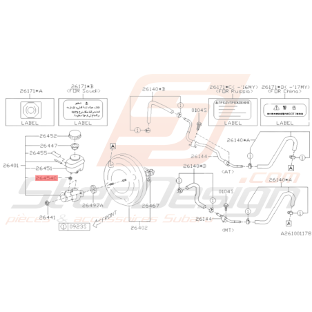 Joint de Réservoir Origine Subaru WRX STI 2008 - 2014 BRZ 2013 - 201936168