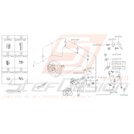 Schéma Conduites de Freins Origine Subaru BRZ 2013 - 201936173