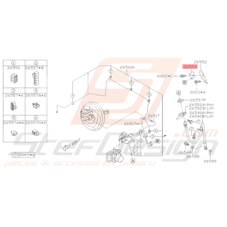 Connecteur Conduite frein Subaru GT 93-00 WRX STI 01-14 BRZ 13-1936182