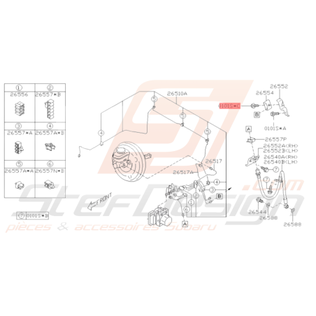 Vis de patte d'échangeur WRX STI BRZ36183