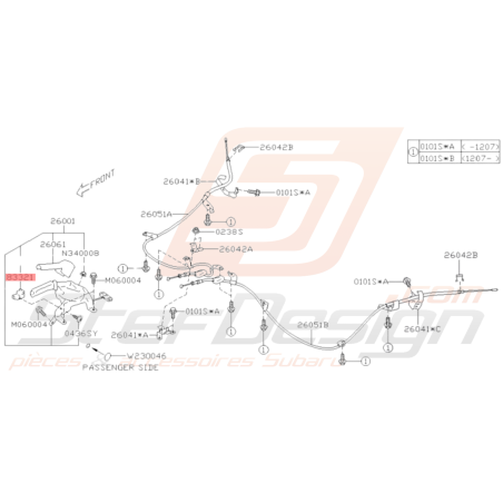 Ensemble Contacteur Frein à Main Origine Subaru BRZ 2013 - 201936284