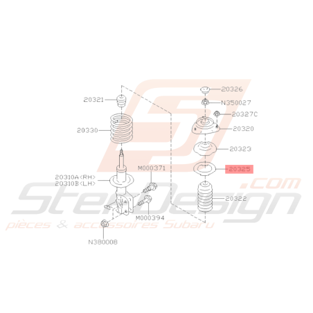 Siège Ressort Amortisseur Origine Subaru BRZ 2013 - 201936336