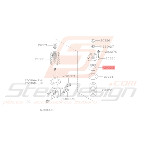 Siège Ressort Renfort Avant Origine Subaru BRZ 2013 - 201936337