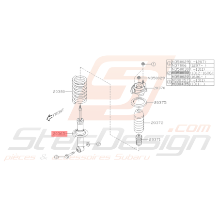 Amortisseur Arrière Origine Subaru BRZ 2013 - 2014 Toyota GT8636343