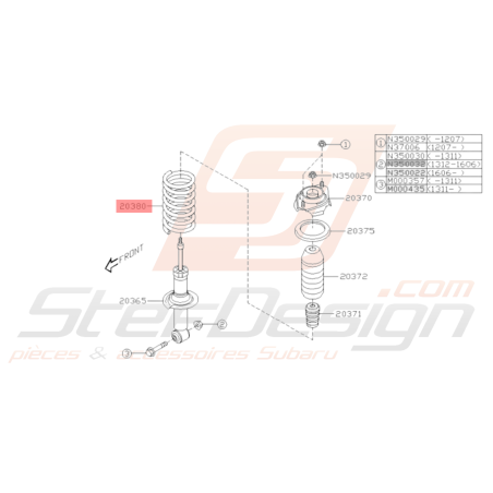Ressort Arrière Origine Subaru BRZ 2013 - 201636346