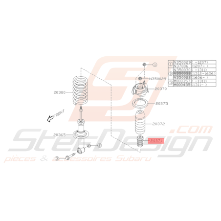 Renfort Arrière Amortisseur Origine Subaru BRZ 2013-201936347