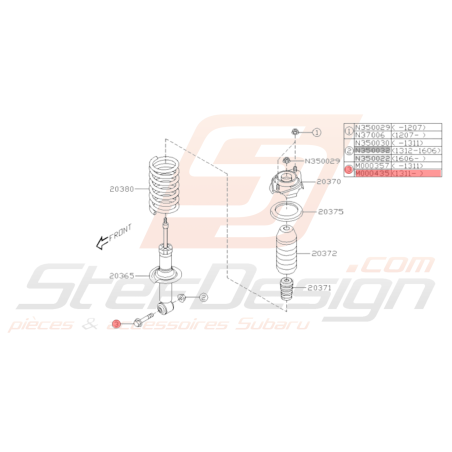 Boulon Amortisseur Arrière Origine Subaru STI 12/13-14 BRZ 12/13-1936357