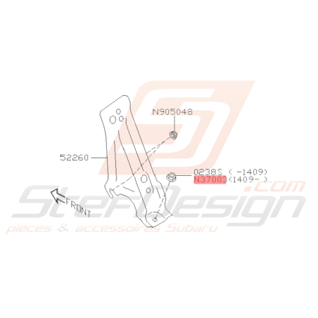 Ecrou Origine Subaru WRX STI 09/2009 - 2014 BRZ 10/2014 - 201936361