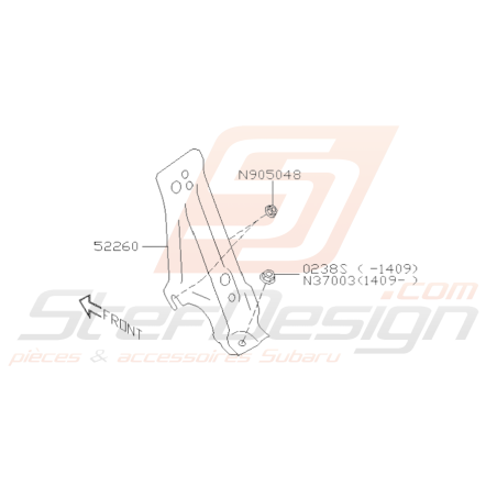 Schéma Repose Pied Origine Subaru BRZ 2013 - 201936376
