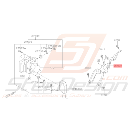 Support Bloc Hydraulique Origine Subaru BRZ 2013 - 201936379