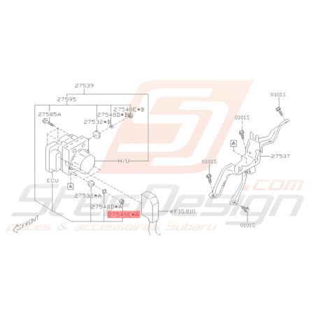 Entretoise Origine Subaru BRZ 2013 - 201936380