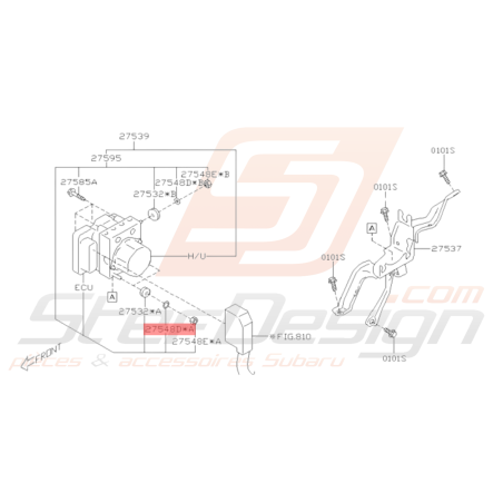 Entretoise Origine Subaru BRZ 2013 - 201936381