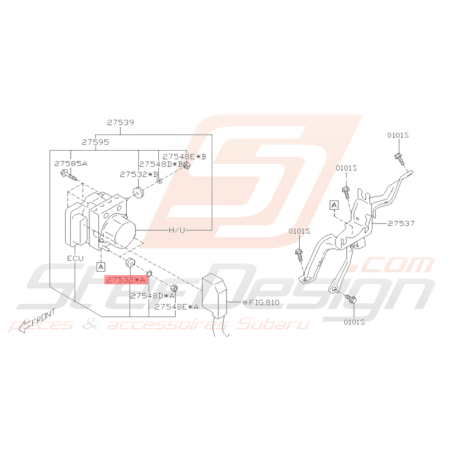 Amortisseur d’ensemble de pompe ABS Origine Subaru BRZ 13 - 1936382