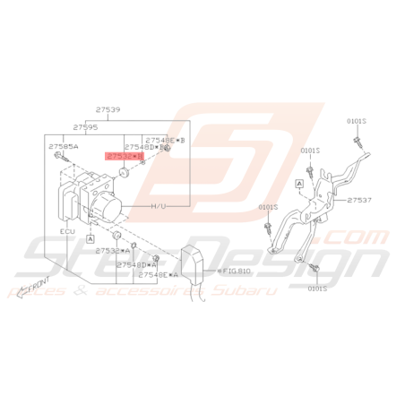 Amortisseur de Pompe ABS Origine Subaru BRZ 2013 - 201936384