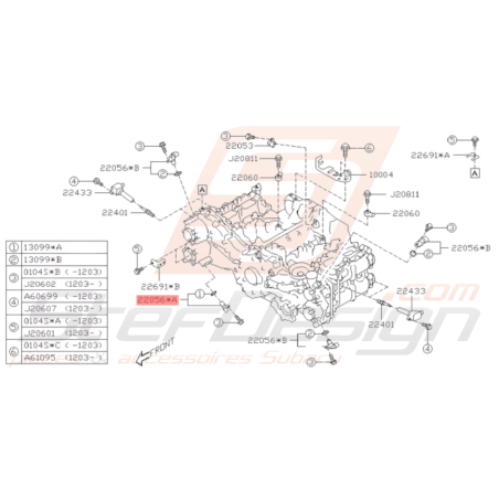 Capteur d'arbre à cames échappement Gauche Origine Subaru STI 08-18 BRZ 13-1936392