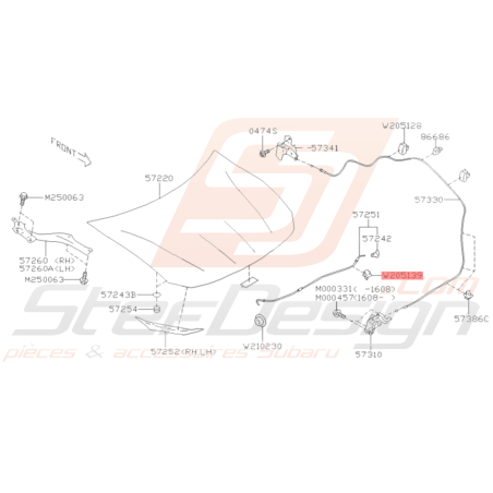 Clip Origine Subaru BRZ 2013 - 201936432