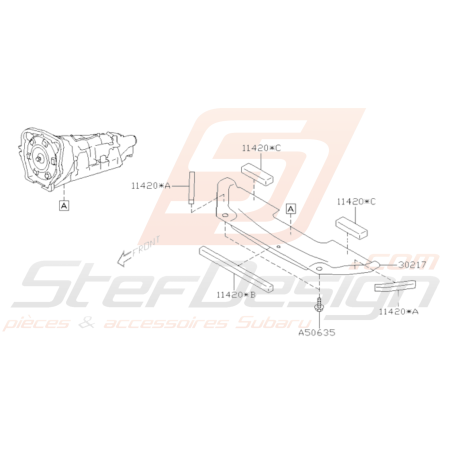 Schéma Carter Boite De Vitesse Origine Subaru BRZ 2013-201936447