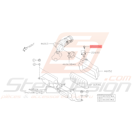 Boulon boite à air Origine Subaru WRX 06-10 BRZ 13-19 STI 06-19 FORESTER 05-0736458