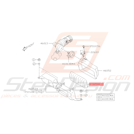 Filtre à air Origine Subaru BRZ 2013 - 201936462