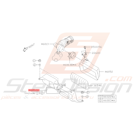 Couvercle de boite à Air Origine Subaru BRZ 2013 - 201936463