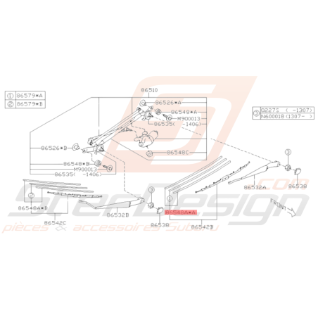 Lame Essuie Glaces Origine Subaru BRZ 2013-201936491