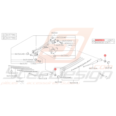 Écrou Origine SUBARU GT WRX STI36493