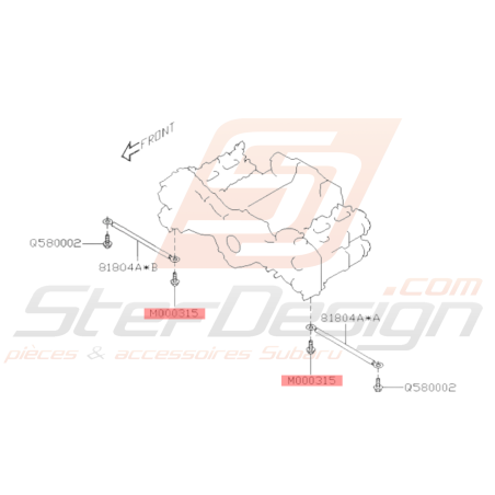 Boulon Collerette Origine Subaru BRZ 2013 - 201936506
