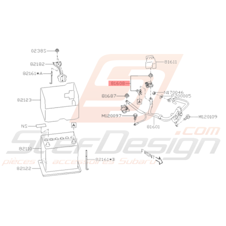 Borne de Batterie Origine Subaru BRZ 2013 - 201936558