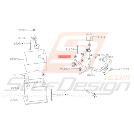 Support de Stabilisateur Origine Subaru BRZ 2013 - 201936559
