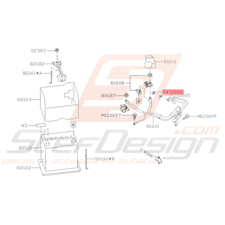 Écrou de fixation d'arbre de transmission Subaru WRX STI 01-14 BRZ 13-1936564