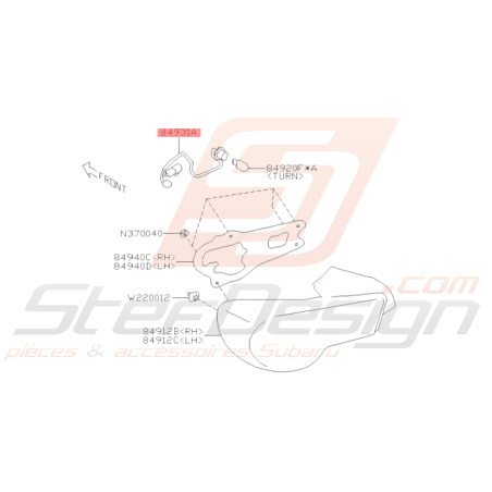 Porte Ampoule Feu Arrière Origine Subaru BRZ 2013 - 201636566