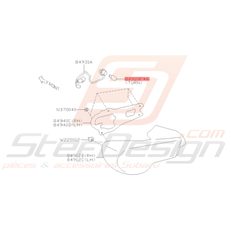 Ampoule Origine Subaru WRX STI 2003 - 2007 BRZ 2013 - 201636567