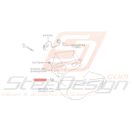 Passe Fil Origine Subaru BRZ 2013 - 201936570