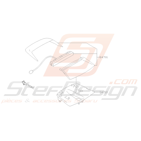 Schéma Rappel De Feu Stop Origine Subaru BRZ 2013 - 201936581