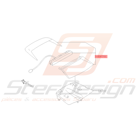 Ensemble Feu Stop Haut Origine Subaru BRZ 2013 - 201936585