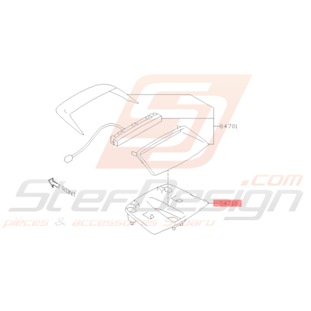Couvercle Feu Stop Origine Subaru BRZ 2013 - 201936586