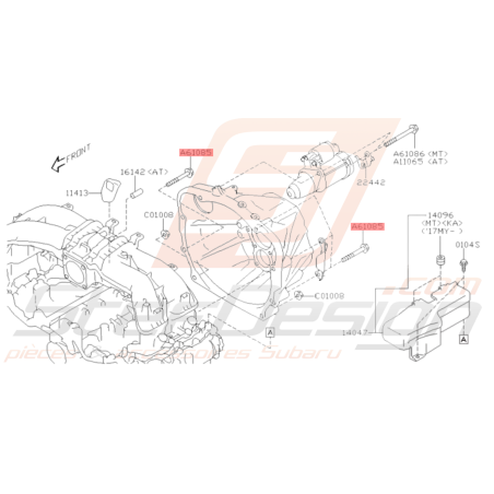 Vis de fixation Origine Subaru WRX 02/09-10 STI 10-19 BRZ 13-1936600