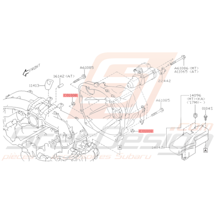 Écrou boîte (niveau guide de centrage) Subaru GT 93-00 WRX 01-10 STI 01-19 BRZ 13-19 FORESTER 97-02/05-0736601