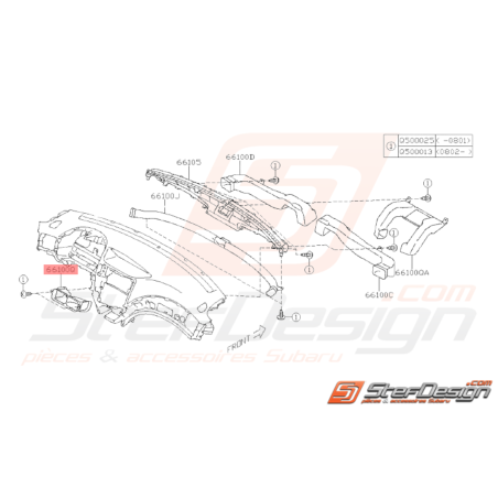 Conduite Event Central Origine Subaru WRX STI 2008 - 201436607