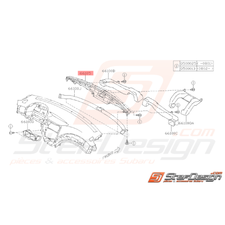 Buse Dégivreur Avant Origine Subaru WRX STI 2008 - 201436610