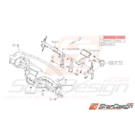 Vis Taraudeuse Subaru GT WRX STI36663