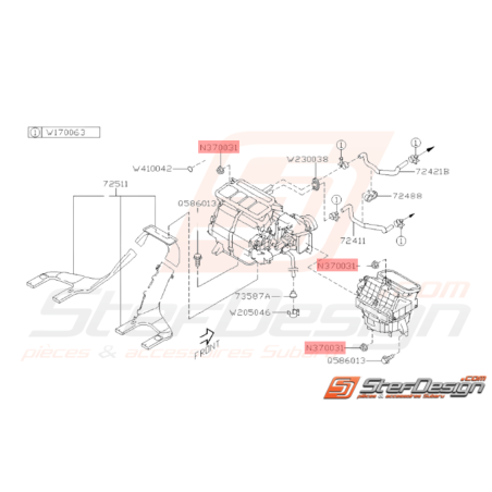 Ecrou Origine Subaru Impreza GT WRX STI BRZ36670