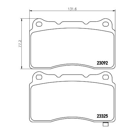 Kit Plaquettes de Frein Avant MINTEX Subaru STI 2001 - 201636683