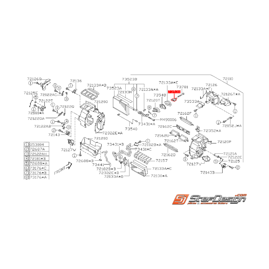 Détendeur de climatisation SUBARU WRX/STI 08-14