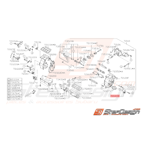 Moteur Electrique Mélange Actuateur Origine Subaru WRX STI 08 - 1436837