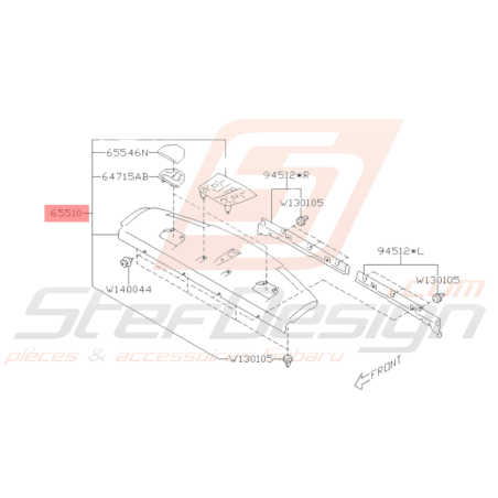 Plage Arrière Origine Subaru BRZ 2015 - 201936849