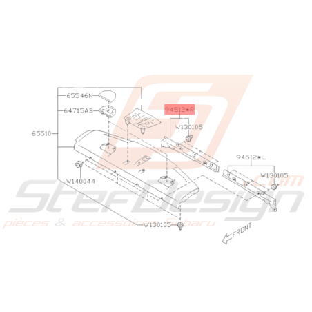 Garniture de Coffre Origine Subaru BRZ 2013 - 201936856