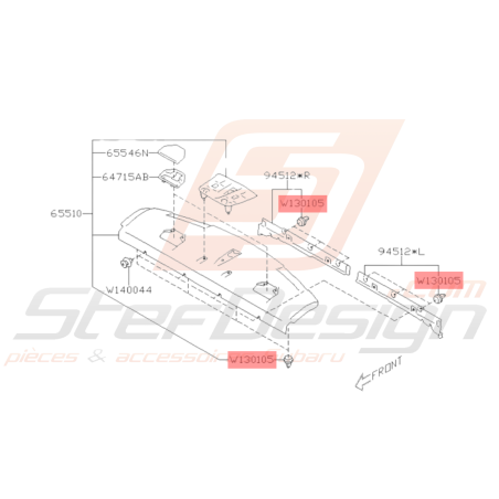 Agrafe Origine Subaru WRX STI 10/04/2005 - 2014 BRZ 2013 - 201936860