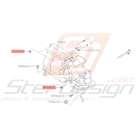 Ecrou Origine Subaru Impreza GT WRX STI BRZ36874