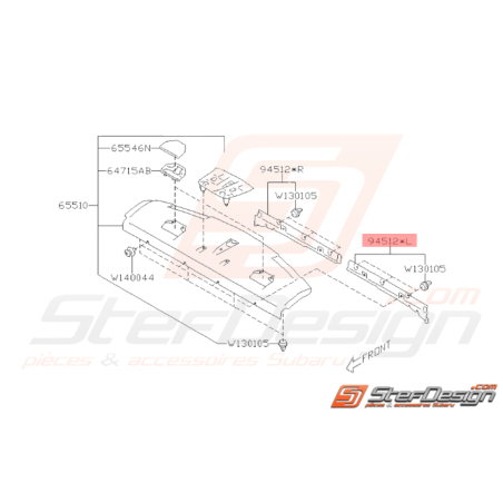 Garniture de Coffre Origine Subaru BRZ 2013 - 201936882